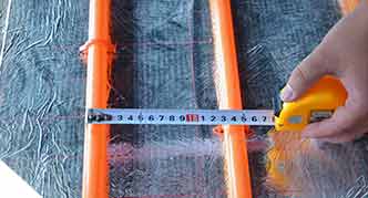 15cm的間距，規范化施工